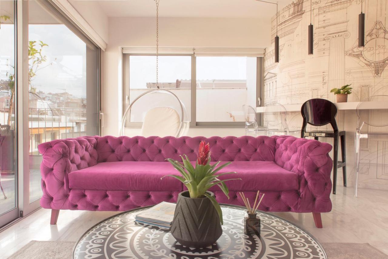 Luxury Apartment Near Acropolis-Living Stone Gold Athena Bagian luar foto