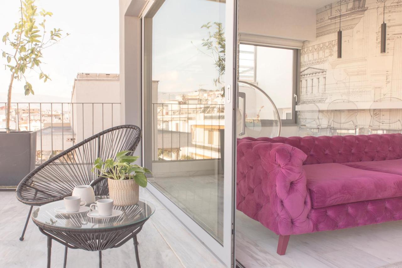 Luxury Apartment Near Acropolis-Living Stone Gold Athena Bagian luar foto